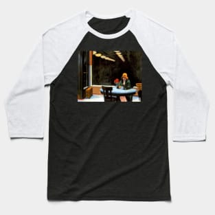 High Resolution Edward Hopper Automat 1927 Baseball T-Shirt